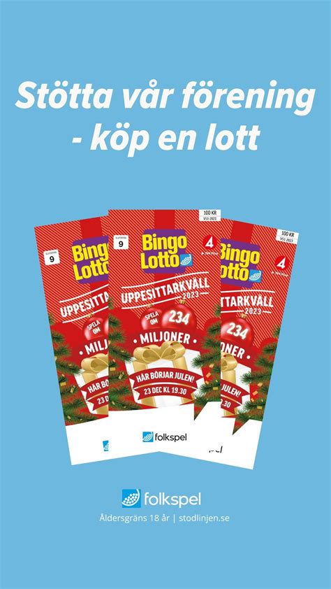 uppesittarkväll lotter|Bingolotto .